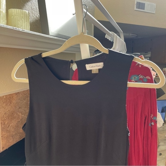 Calvin Klein A- Line Black and Sparkle Formal Dress - Picture 5 of 5